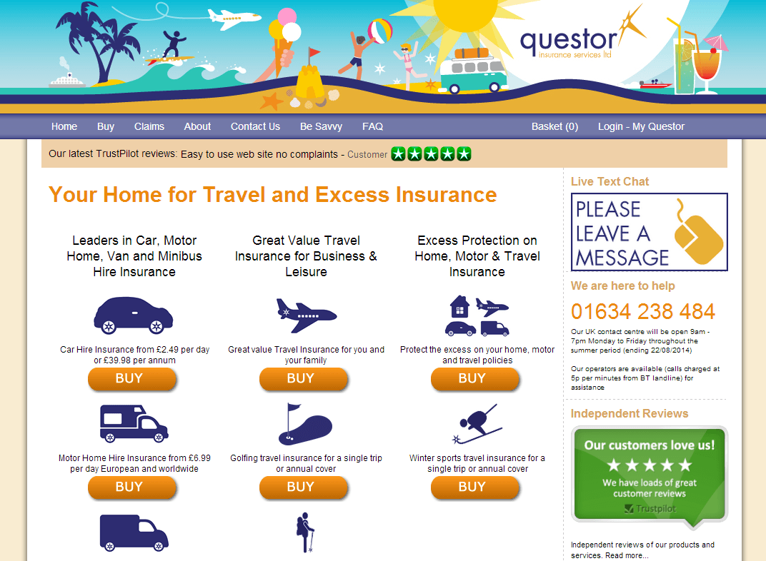 Questor Insurance Homepage Image