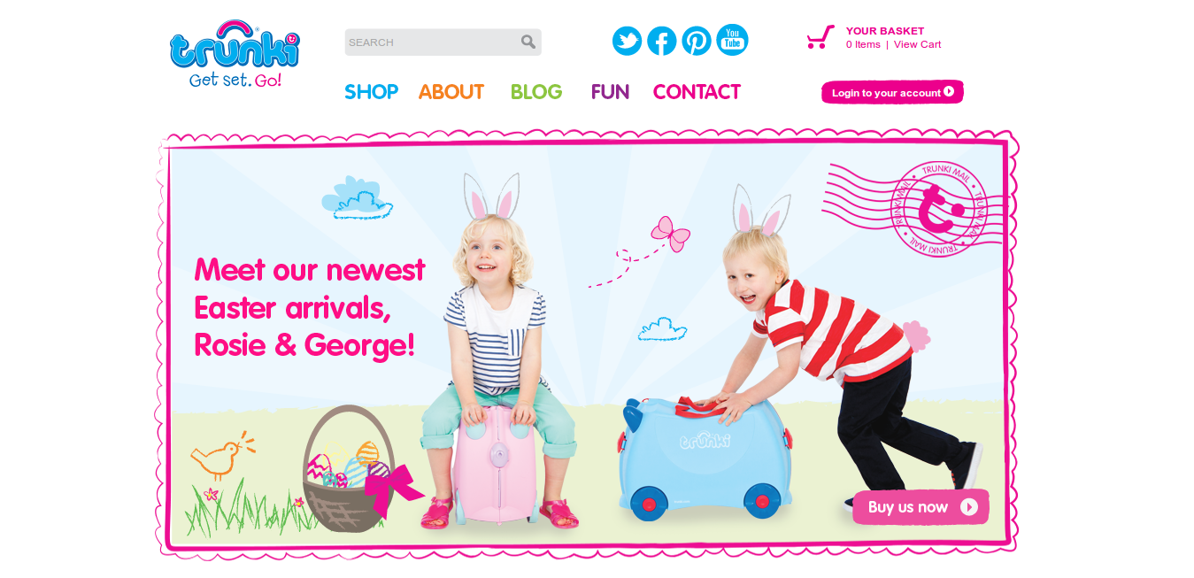 Trunki voucher codes homepage image