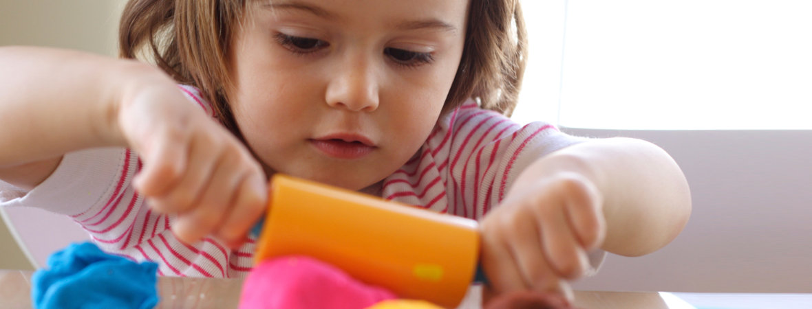Child with Playdoh