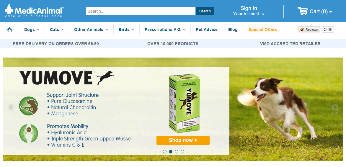 MedicAnimal discount codes homepage image