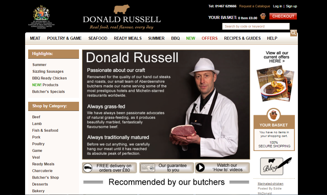 Donald Russell Voucher Codes Homepage Image