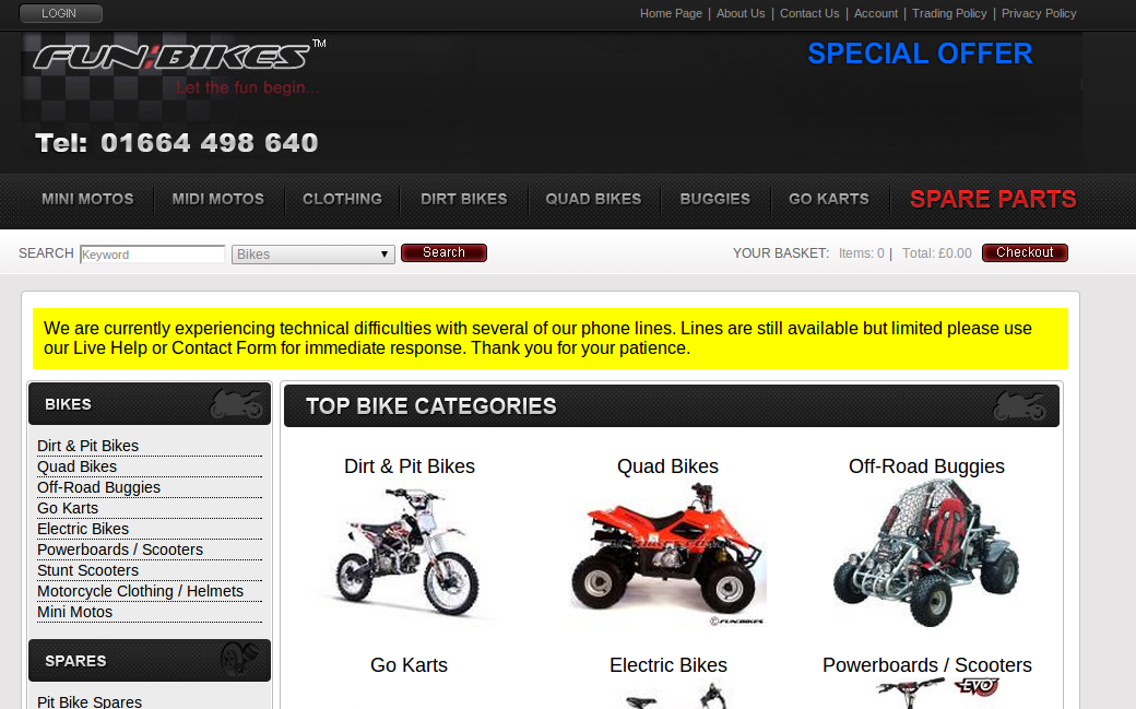Fun Bikes vouchers homepage image