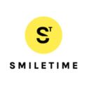The Smiletime logo in black and yellow on a white background.