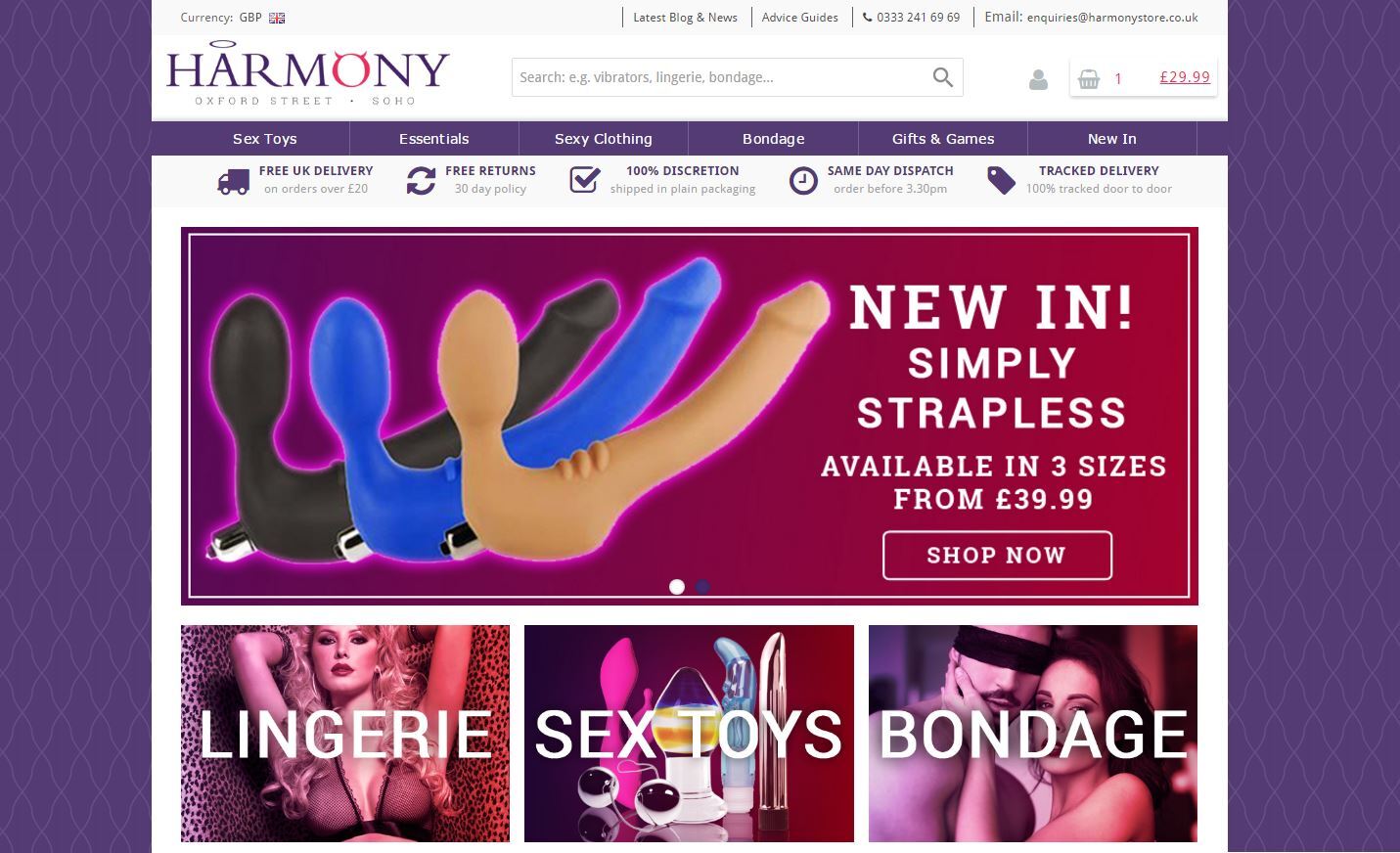 Harmony Discount Codes Homepage Image