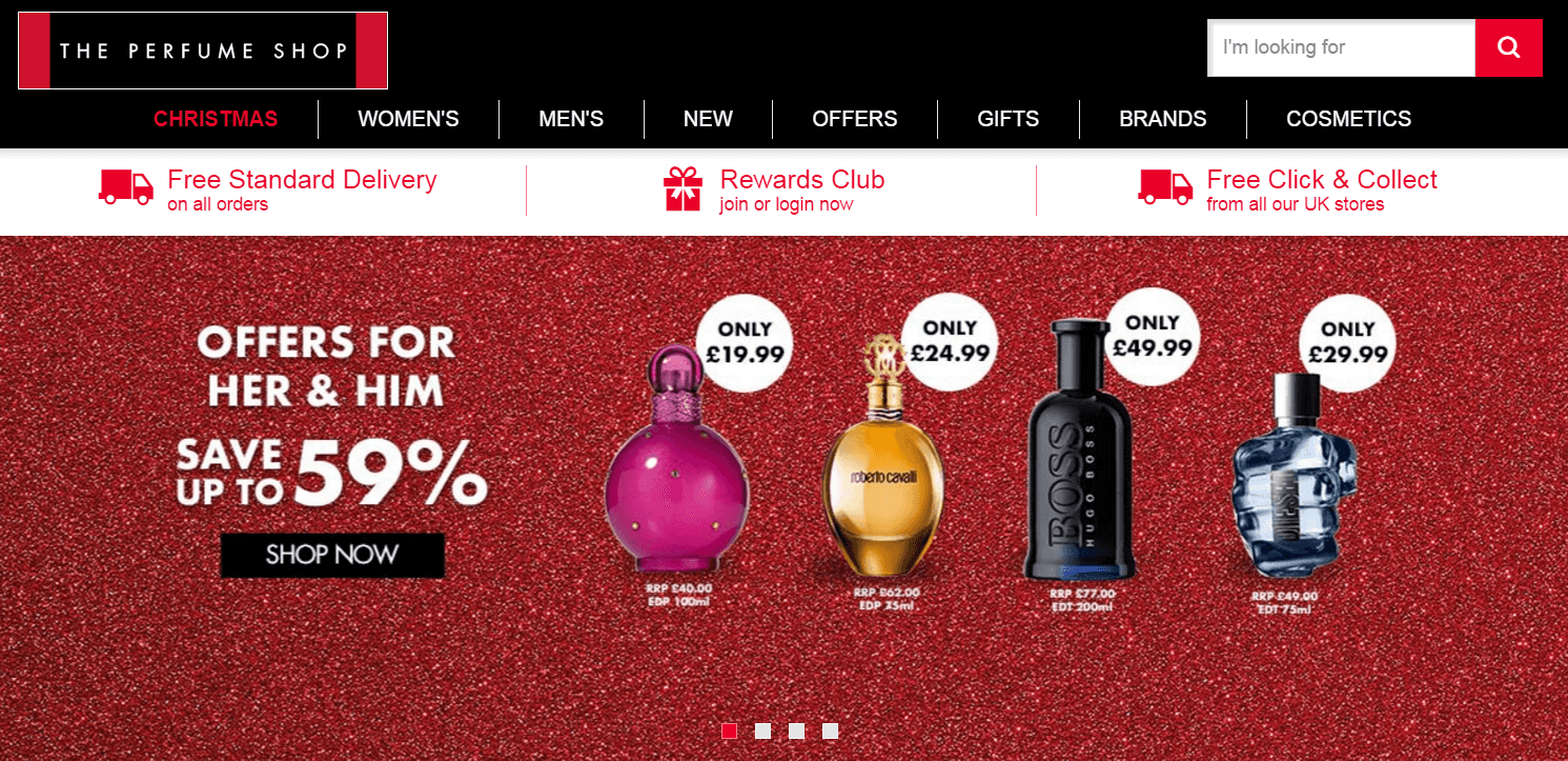 The Perfume Shop discount codes homepage
