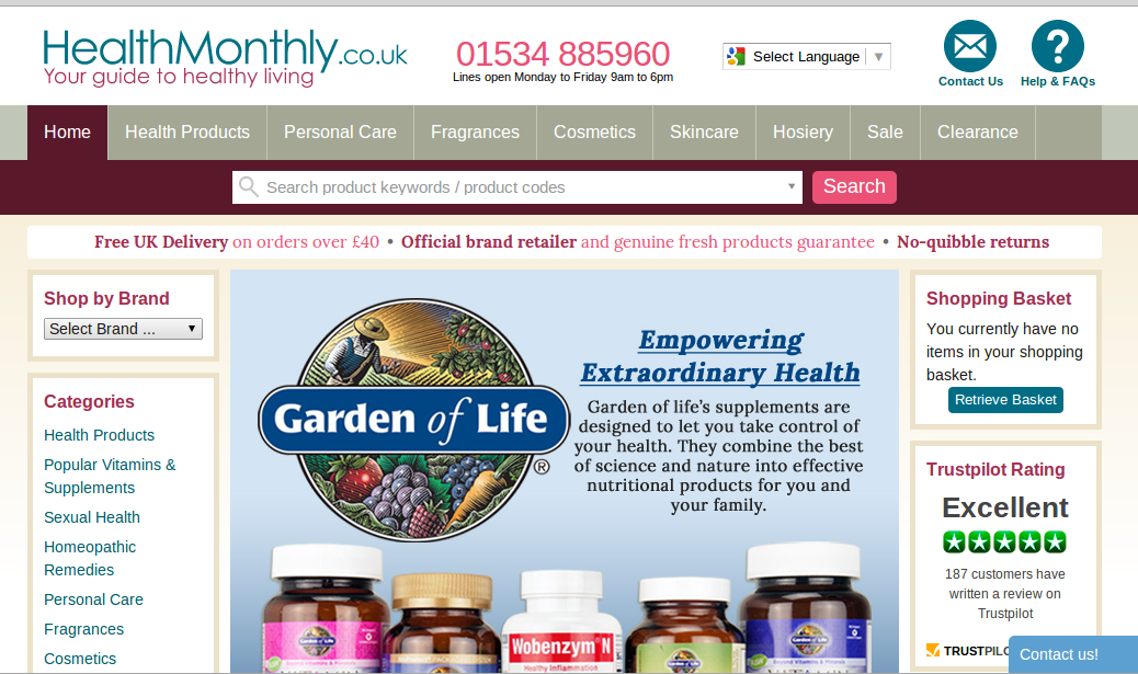 Health Monthly homepage