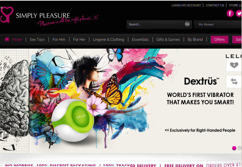 Simply Pleasure homepage