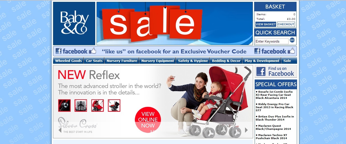 Baby & Co homepage