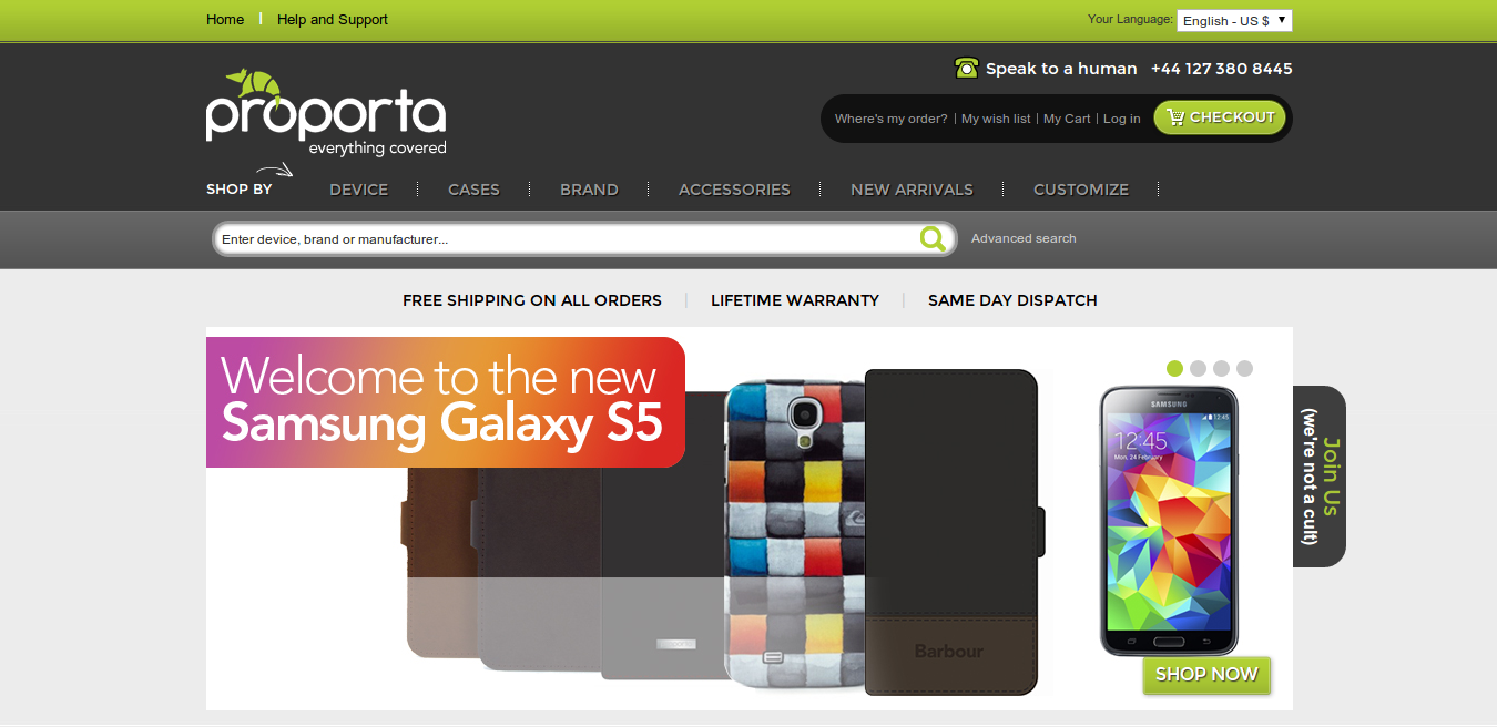 Proporta voucher codes & discount codes homepage image