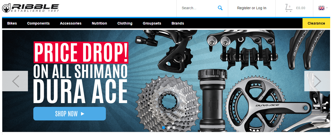 Ribble Discount Codes Homepage Image