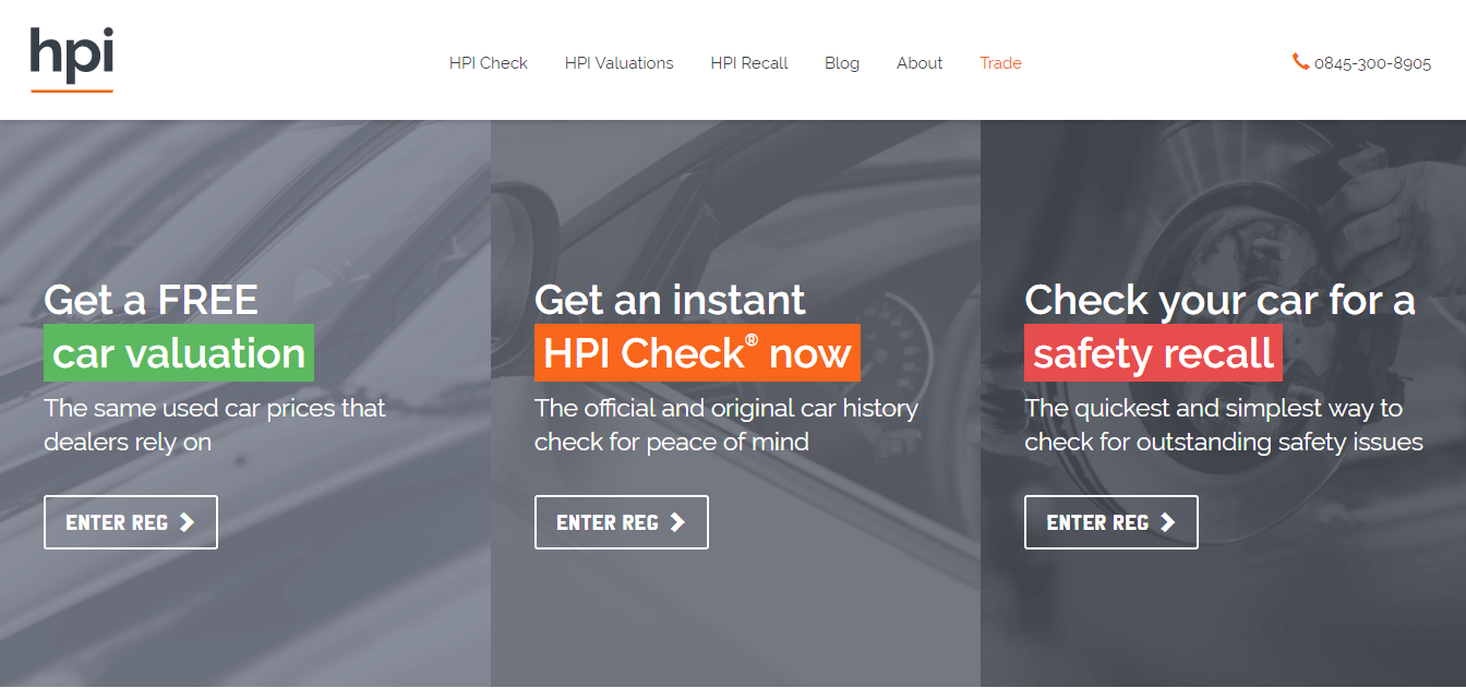 HPI Check vouchers Homepage Image