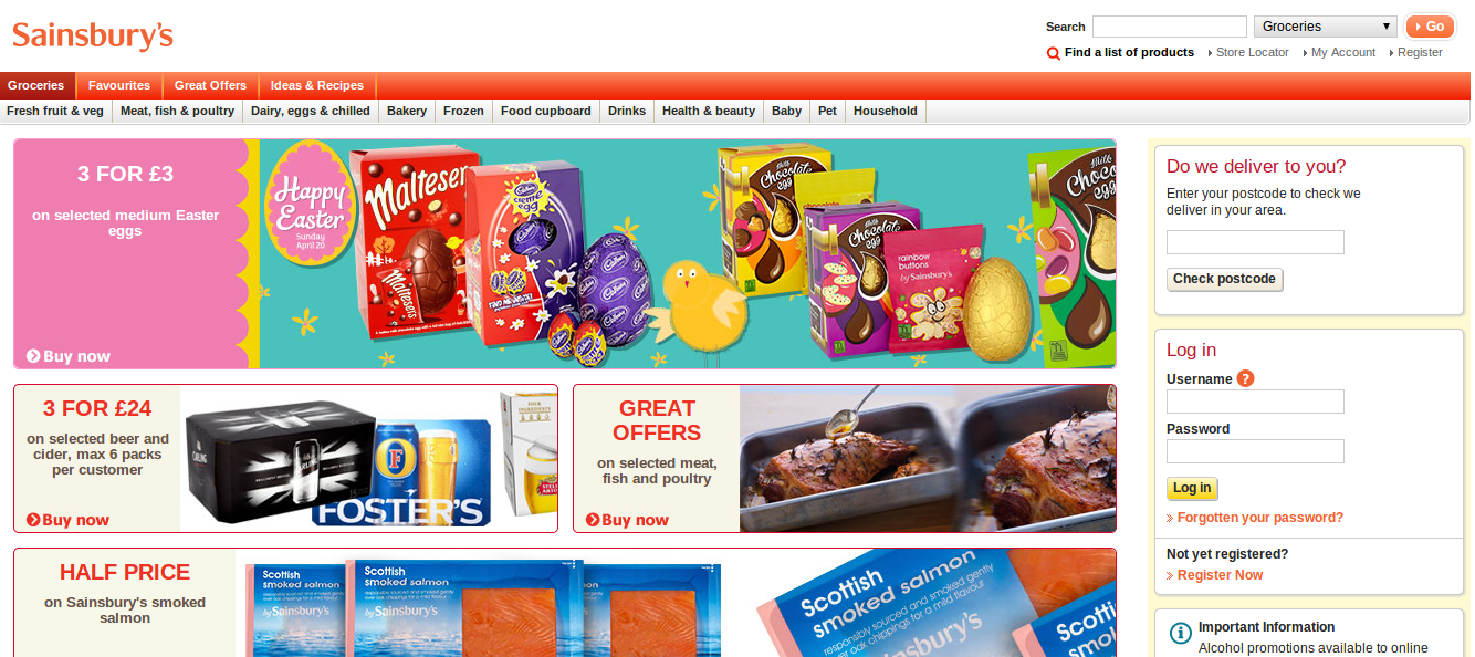 Sainsburys Groceries Discount Codes