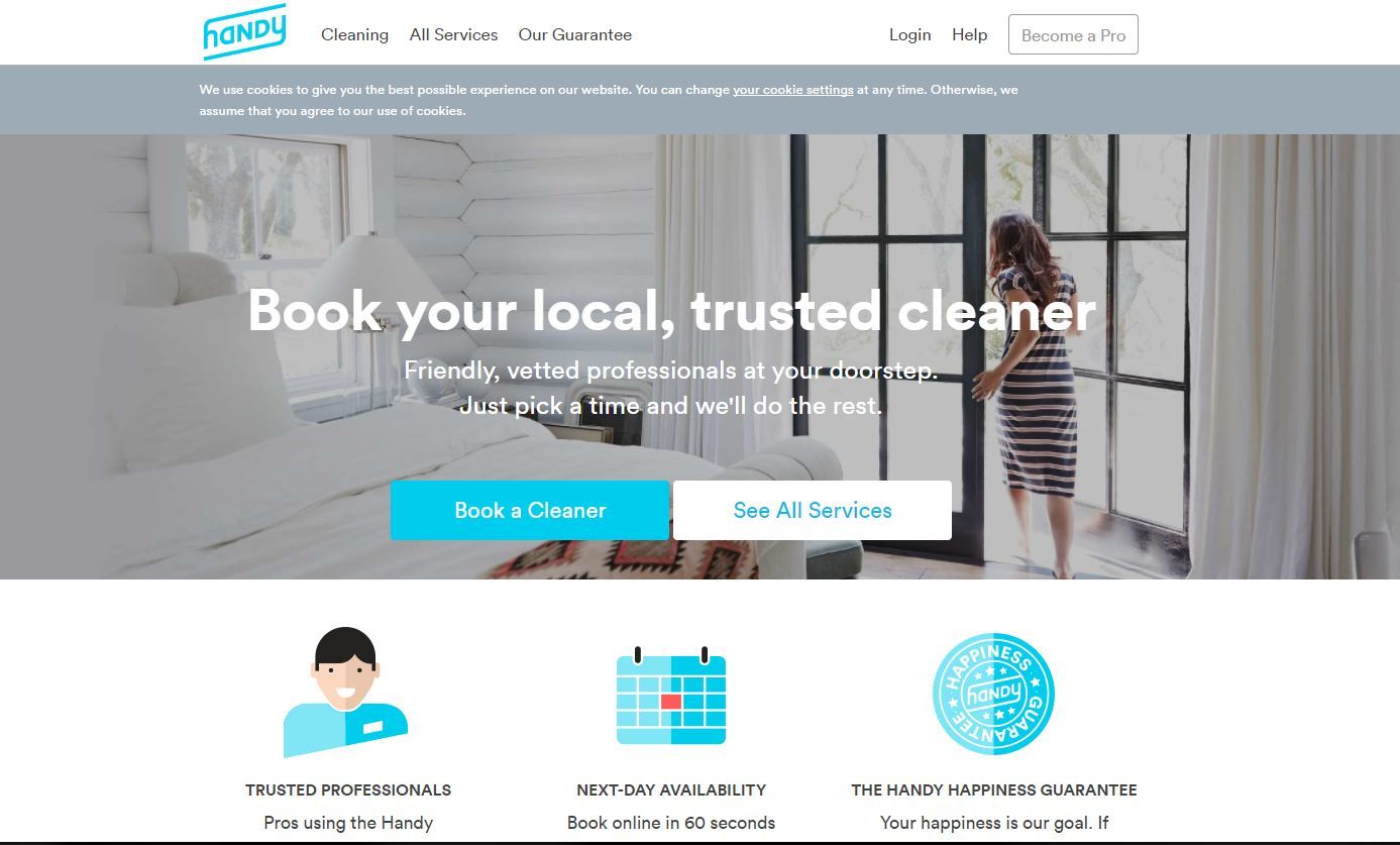 Handy.com Homepage Image