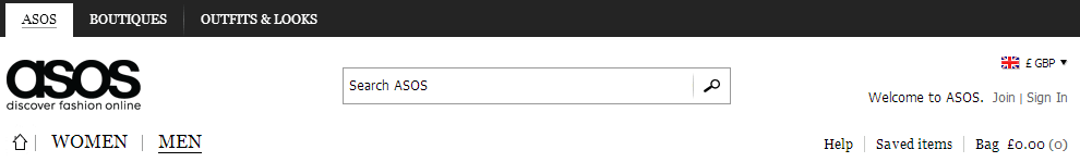 ASOS Voucher Codes homepage image