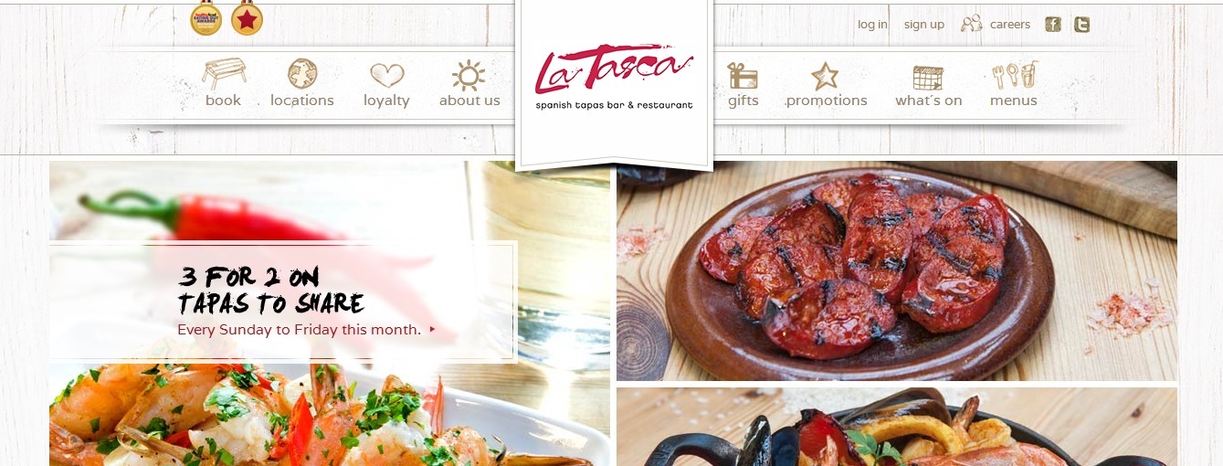 La Tasca homepage