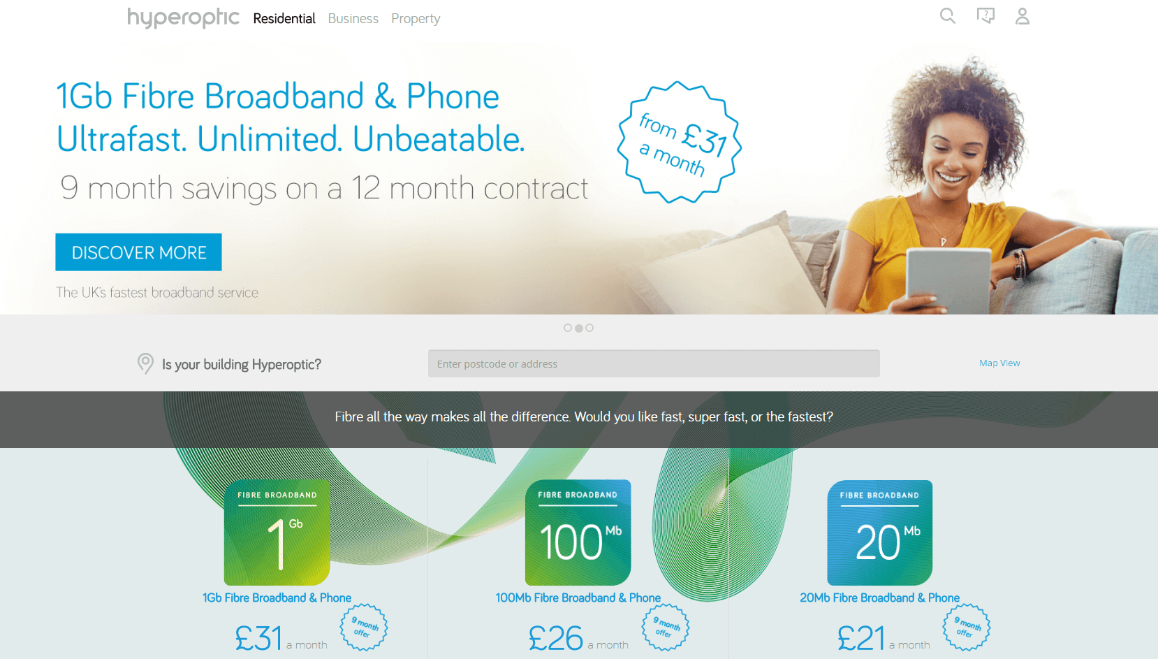Hyperoptic promo codes homepage image