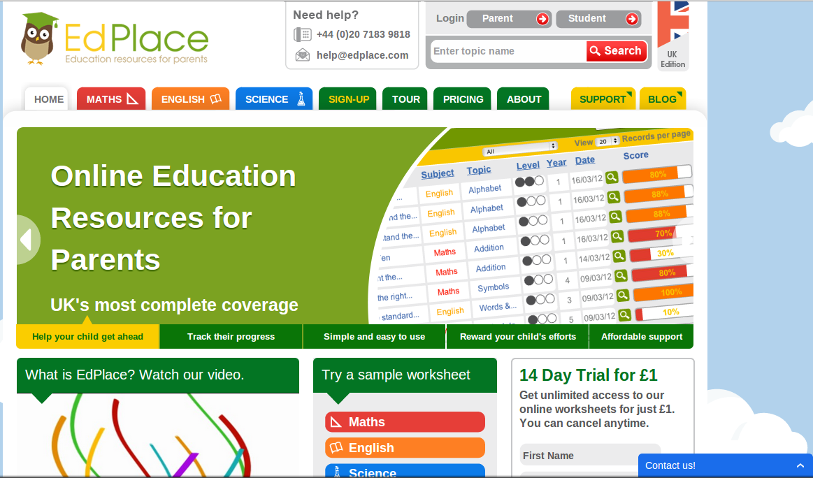 Ed Place vouchers homepage image