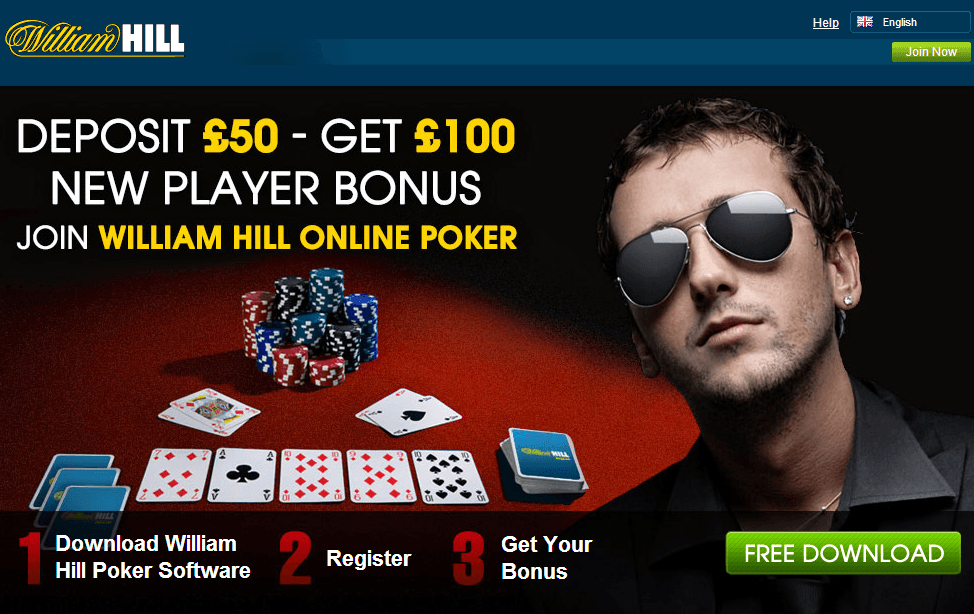 William Hill Poker homepage