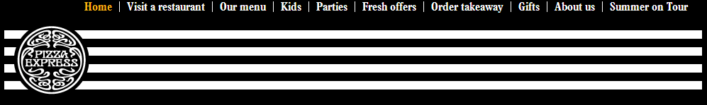 PizzaExpress homepage