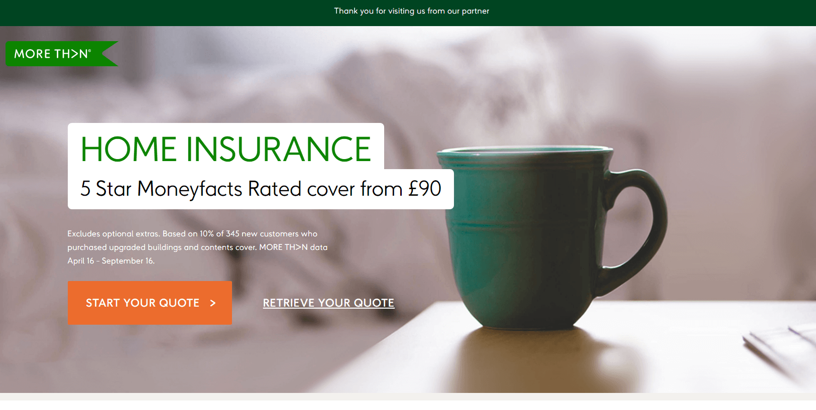 More Than Home Insurance Vouchers Homepage Image